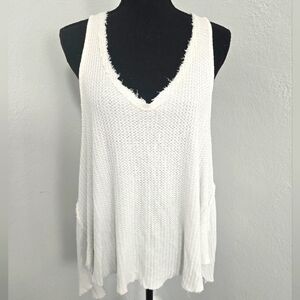 Free People Thermal Knit Tank Top Size Medium